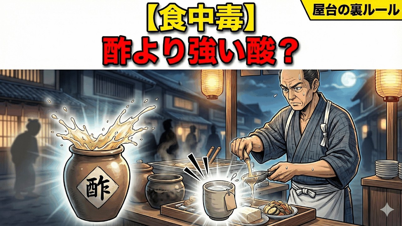 【食中毒】酢より強い“酸”がある？江戸の屋台が腹を守った裏ルール