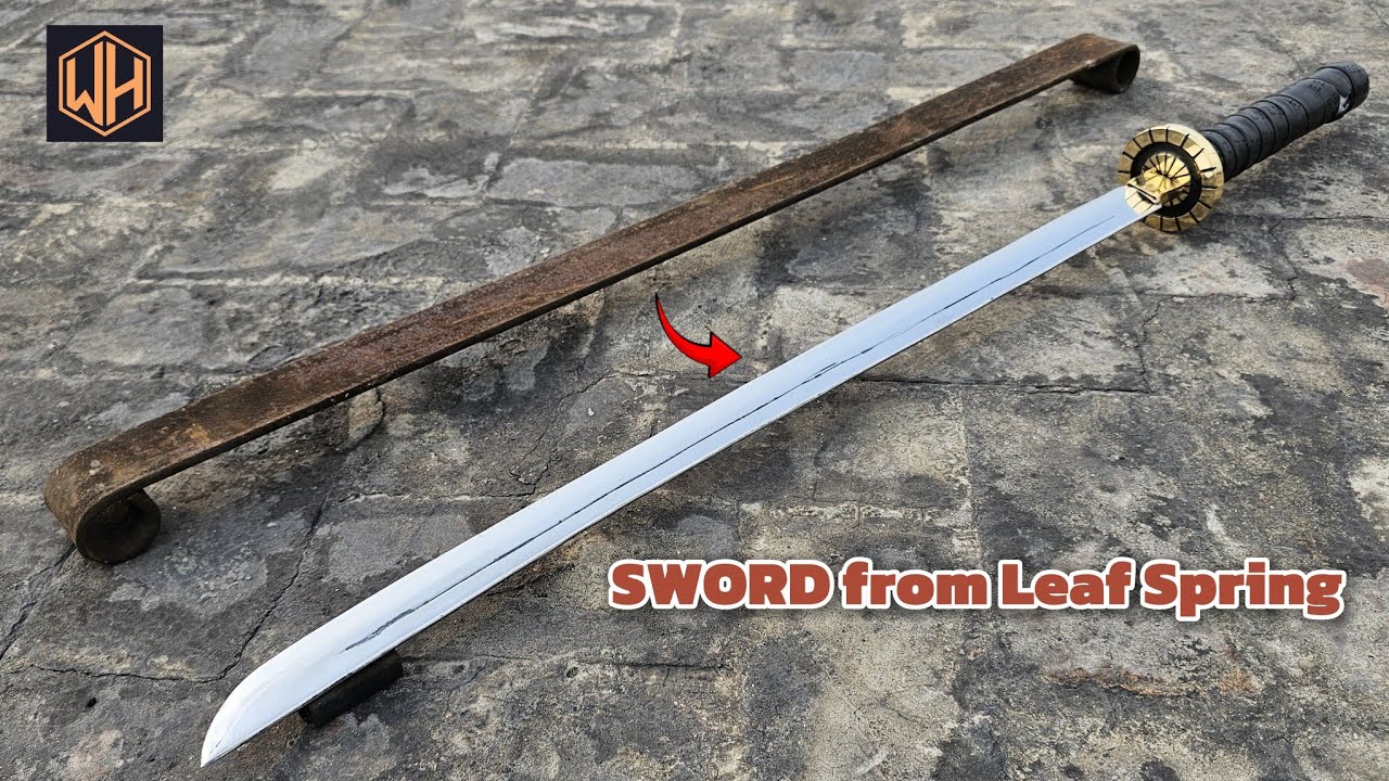 Rusted Leaf Spring Transforming Into Beautiful Sword Katana