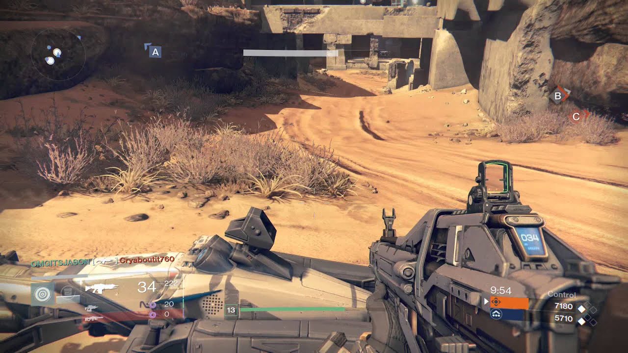 Destiny - Crucible Control on Bastion Map: 12 Kills (Titan) Nox Cantor III Multiplayer Gameplay PS4