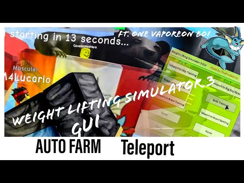 Auto Farm Weight Lifting Simulator 3 Gui Script Ft Vaporeon Roblox Exploiting Youtube - mp3 roblox hack exploit weight lifting simulator gui