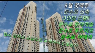 25년 9월초, 울산 문수로 신축 3인방 근황!! 펜스걷고 도색까지???