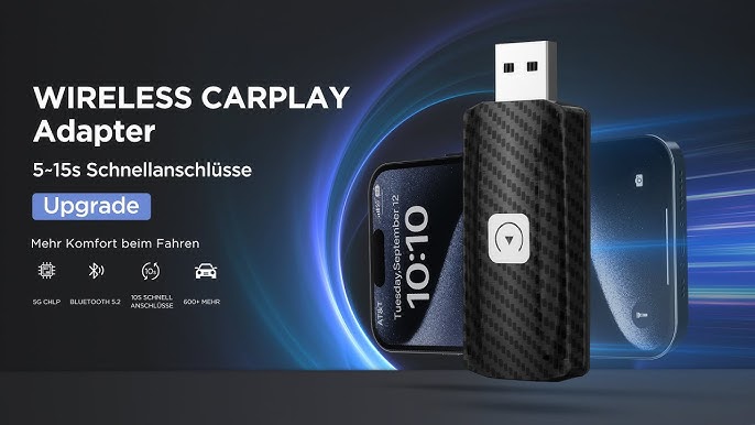 Wired to Wireless CarPlay Adapter Dongle by MSXTTLY Demo Setup Review U2C-AIR  Apple CarPlay 