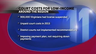 Report: Court costs can be crippling for low-income Virginia drivers