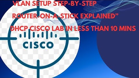 VLAN Configuration on Cisco Switch | Step-by-Step for Beginner Router-on-a-Stick Explained | VLAN  