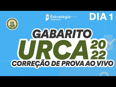 Gabarito URCA 2022 – Correção de prova AO VIVO - Dia 1