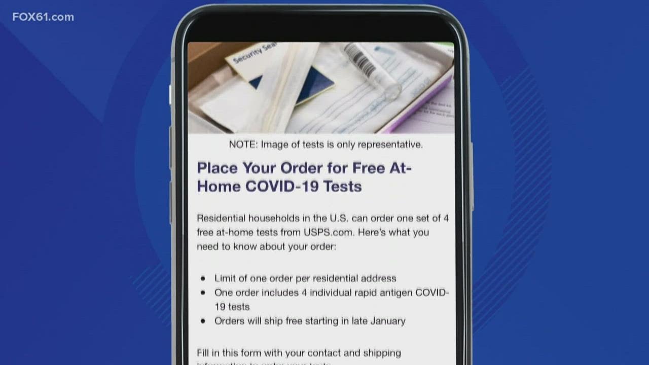 Step by step instructions on how to sign up for free COVID tests from federal government