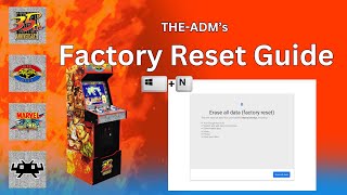 Reset back to factory settings - Arcade 1Up Yoga Flame cabinet