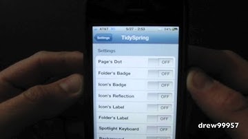 Customize Your SpringBoard With TidySpring For iPhone iPod