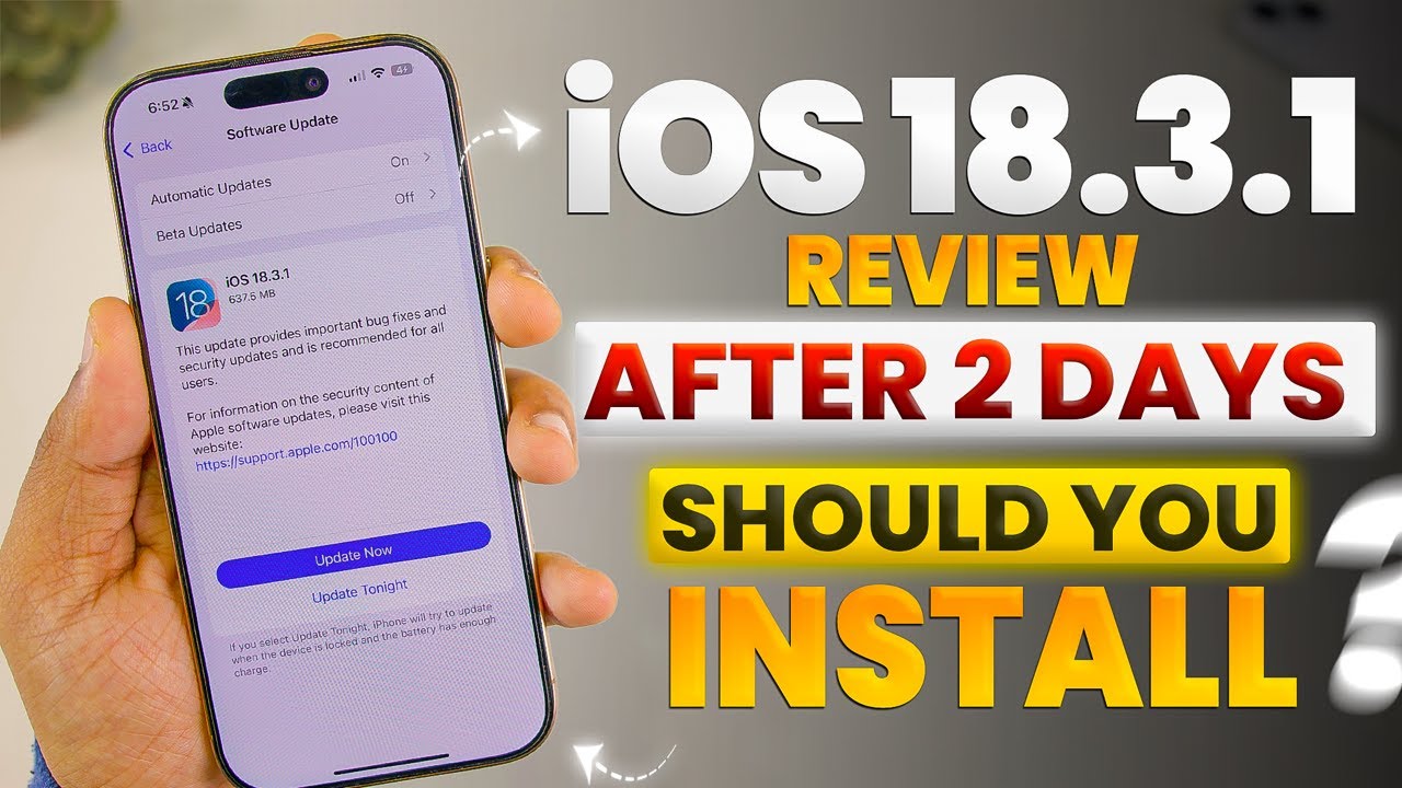 iOS 18.3.1 Review after 2 days | Should you Install ? Battery Life ...