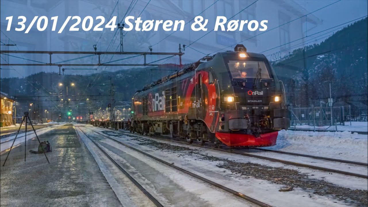 13/01/2024 - Støren & Røros #cargonet #mix #togtrafikk #trainspotting #br159 #eurodual #Onrail