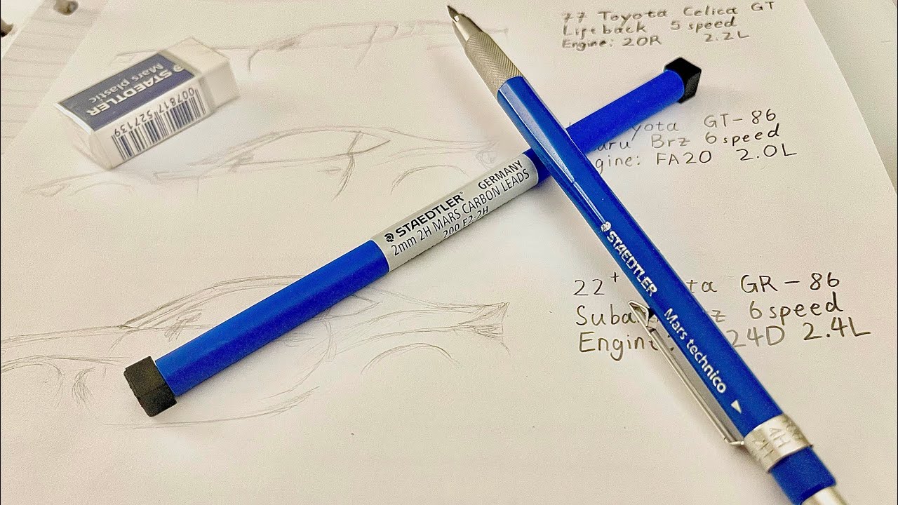 Unboxing Mars Technico 2.0mm Lead-holder ASMR | Staedtler 780 W/ Carbon lead & Mars Plastic Eraser