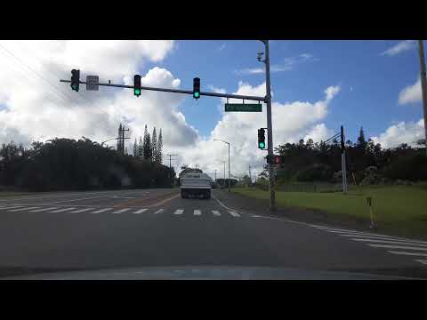 Big island Hawaii. Keaau to Kurtistown.