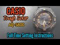 Casio Digital Watch AQ-S800 Time Setting Instructions | SolimBD | Watch Repair Channel