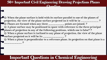 MCQ Questions Civil Engineering Drawing Projections Planes with Answers