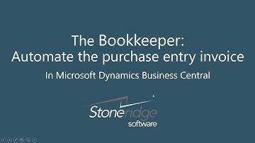 The Bookkeeper: How to Automate a Purchase Invoice in Business Central