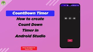 How to create countdown timer in Android Studio | Android Studio Tutorials - 2022 screenshot 2