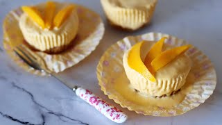 Mango Lassi Cheesecakes | Mini Cheesecakes | No-Bake Cheesecakes