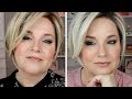 50 + MAKEUP TUTORIAL ~ A WARM & COOL LOOK Mature MAKEUP TIPS / WIG HAIR COLORS & Makeup