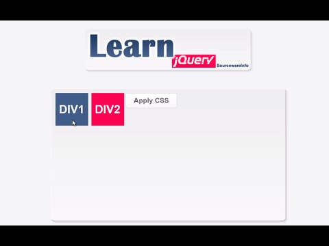 jQuery CSS and Events Tutorial