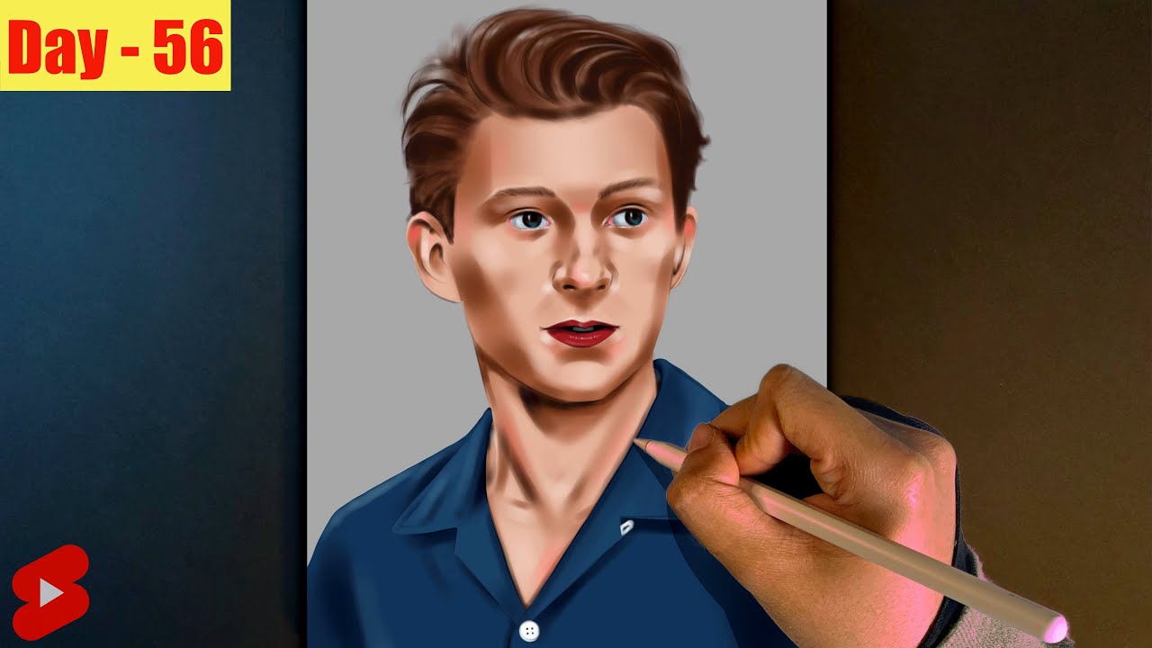 Day 56 | You name it, I draw | #12 Tom Holland 2