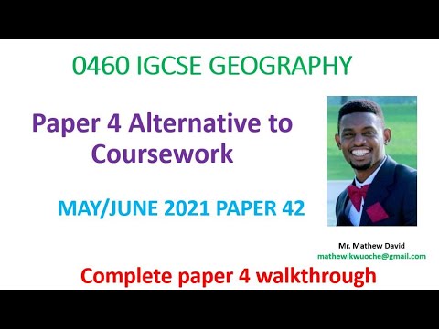 geography alternative to coursework igcse