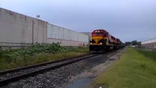 IALTDC KCSM 3807 3803 EMD SD60 4507 GE AC4400CW Saliendo de Altamira #GreatK5HLHorn