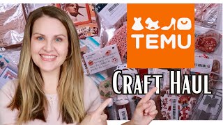 NEW TEMU CRAFT HAUL | Junk Journal | Paper Crafting