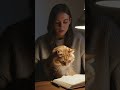 Sleepy Maine Coon Interrupts Owner Writing Journal Then Slowly Claims Warm Lap Comfort