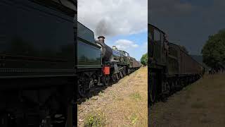 GWR 7812 Erlestoke Manor &amp; Lady of Legend 2999 Steam Trains Arrive at Dunster Station | 06/08/2025
