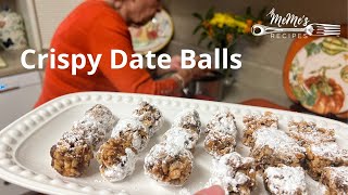 MeMe's Recipes | Crispy Date Balls