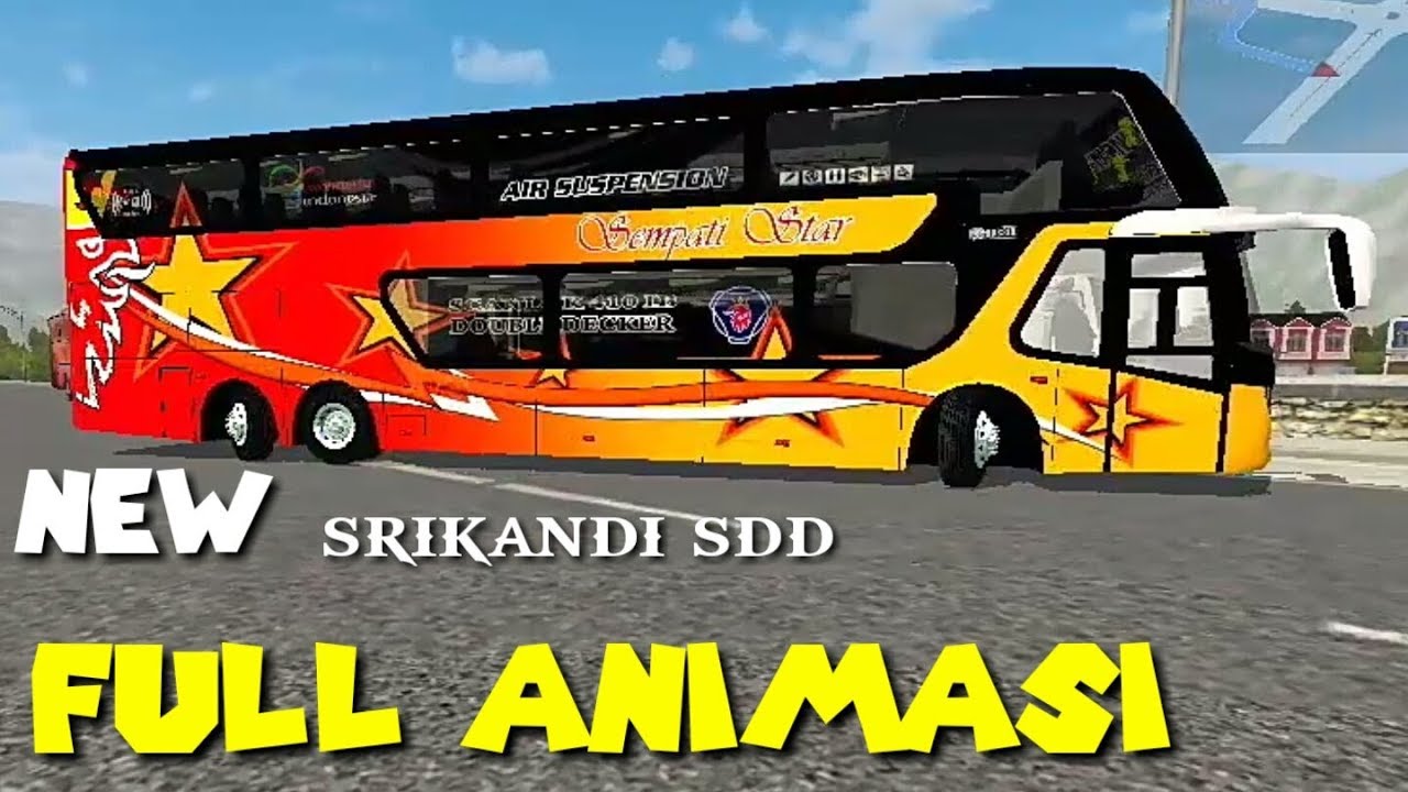 MOD BUSSID  TERBARU New rilis mod srikandi sdd full 