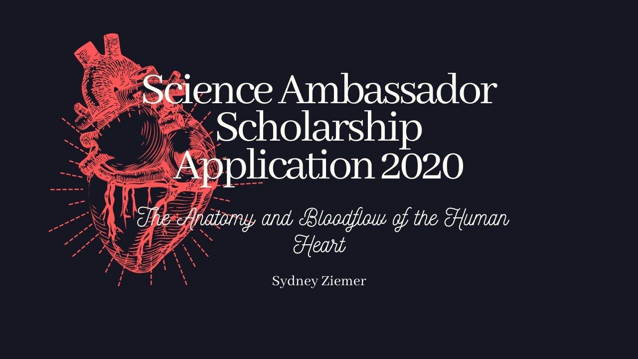 Science Ambassador Scholarship 2019/2020 Sydney Ziemer YouTube