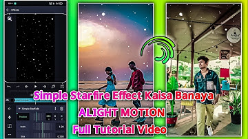 Alight Motion Simple Starfield Tutorial |How to make Particles Video in Alight Motion