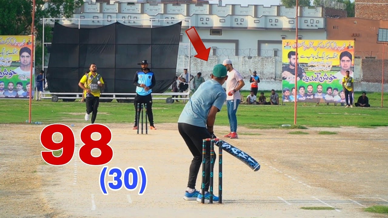 BIG MATCH NEED 98 RUNS IN 30 BALLS MUZAMAL KAMOKI VS SARMAD HAMEED ...