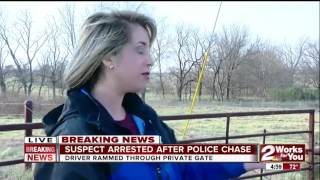 Man arrested after chase ends in Wagoner Co.