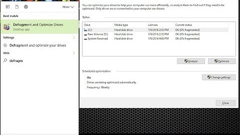 Make your PC run faster with disk defragmentation Windows 10 [2017]