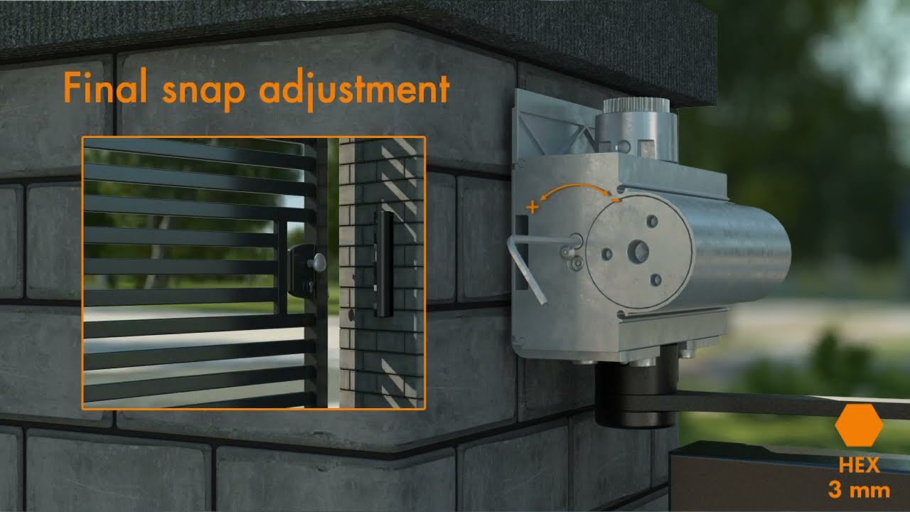 Locinox Panther Μηχανισμός επαναφοράς καγκελόπορτας (βαρύ τύπου) - Τοποθέτηση