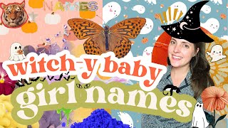Witchy Baby Girl Name | Spooky Season Baby Names | Fall Baby Name Ideas