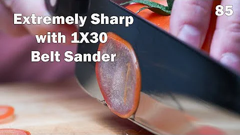 How to Use a Belt Sander to Sharpen Knives | How-To/DIY
