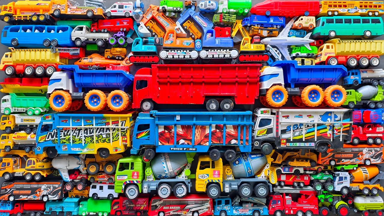 Mobil Mobilan Truk Oleng , Mobil Truk Molen, Mobil Balap, Truk Pasir, Excavator, Mobil Roket, Damkar