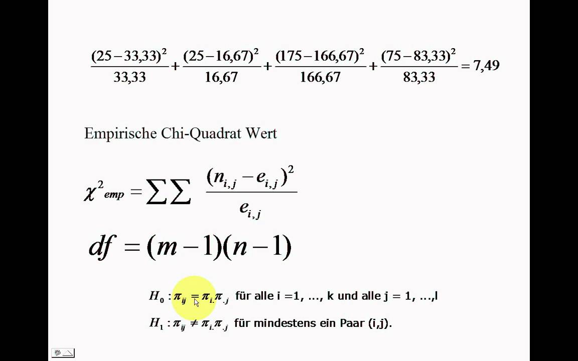 SPSS VideoSeminar Teil 28 Inferenzstatistik ChiQuadrat Test (Tabelle) YouTube
