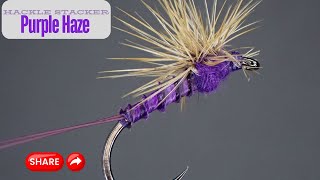 How to Tie the Perfect Purple Haze Hackle Stacker Fly | Fly Fishing Tutorial