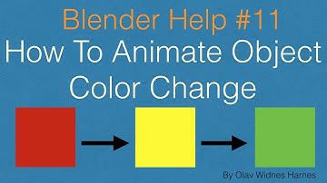 [2.79] Animate Color Change Transitions in Blender Beginner Tutorial