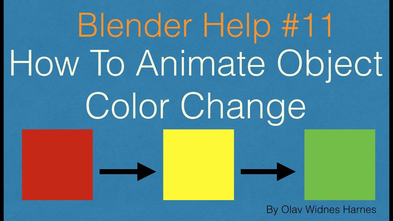 2.79] Color Change Transitions in Blender -