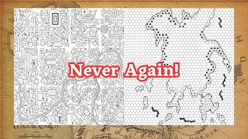 Waarom ik nooit meer een Mega Dungeon of een lange Hexcrawl zal spelen