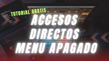 Accesos Directos al menú Apagado en el Escritorio SUPER FACIL.