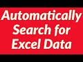 Automatically Search for Excel Data, Display and Print Using VBA