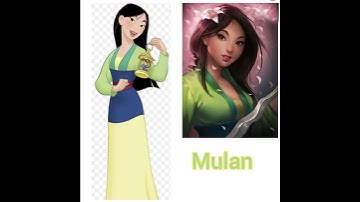 realistic vs original drawings of Disney Princess