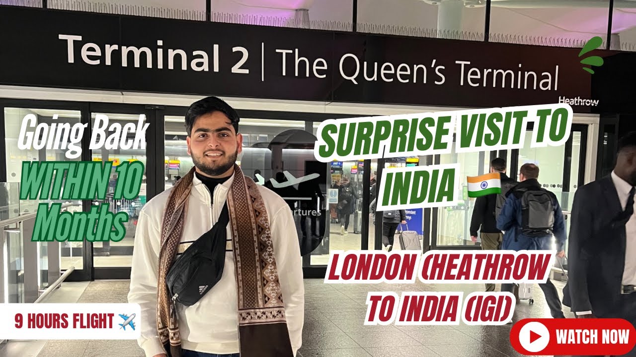 Surprising My Family , London 🇬🇧 to India 🇮🇳 visit || Unforgettable Journey ♥️