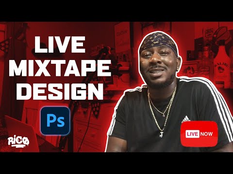 How to design a Mixtape Cover/ Mixtape Cover Tutorial Photoshop LIVE!